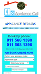 Mobile Screenshot of homeappliancerepair.co.za